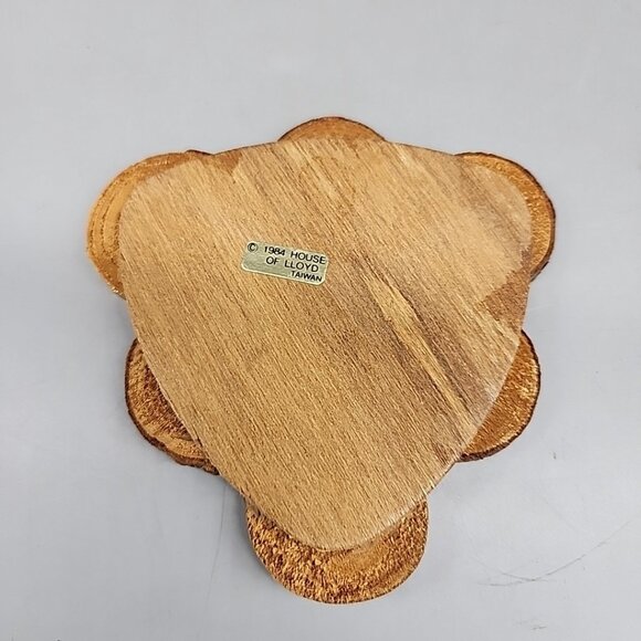 House of Lloyd Christmas Around the World Yule Log Coasters 1984- Set Of 6 - Picture 3 of 5